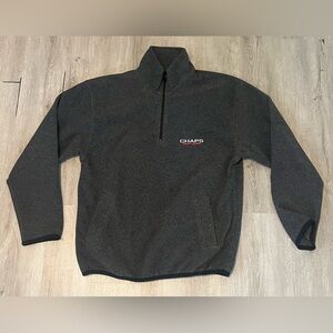 Vintage Chaps Ralph Lauren  Men's Charcoal Zip-Up Sweater